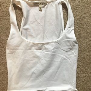 White crop top
